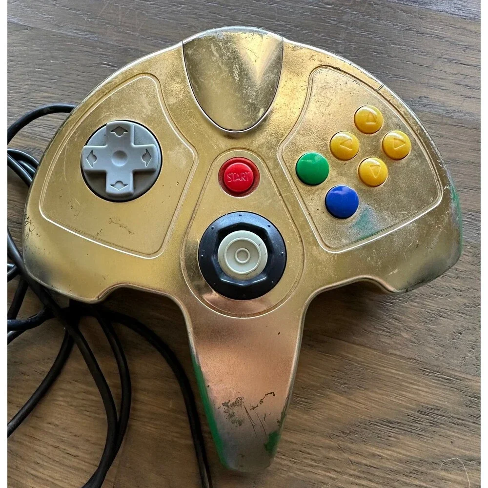 Nintendo 64 gold Zelda edition controller